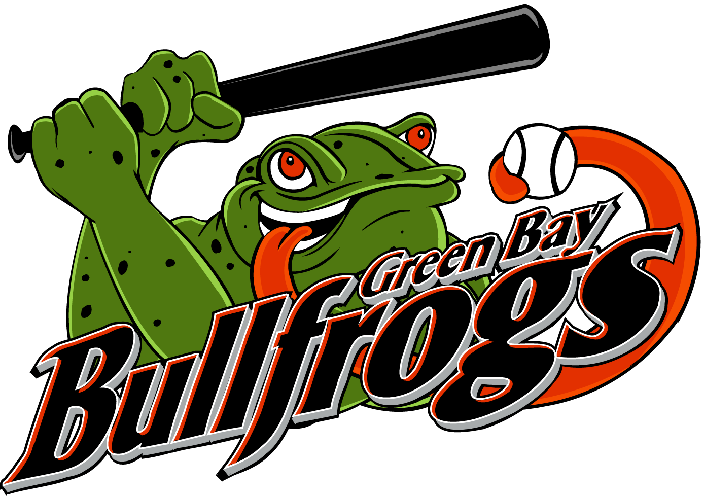 Green Bay Bullfrogs 2007-Pres Primary Logo iron on transfers for clothing